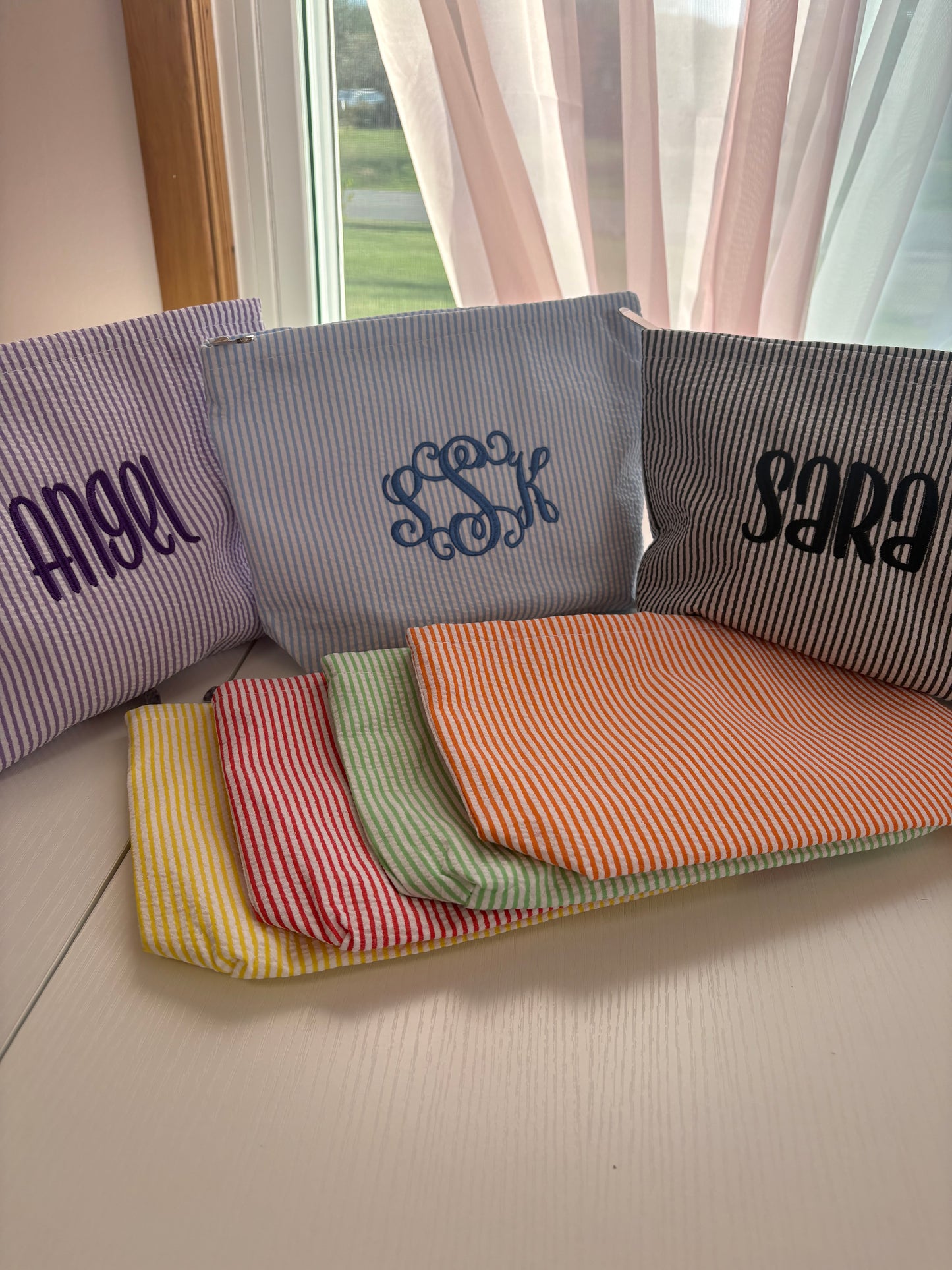 Custom Monogram Makeup Bag