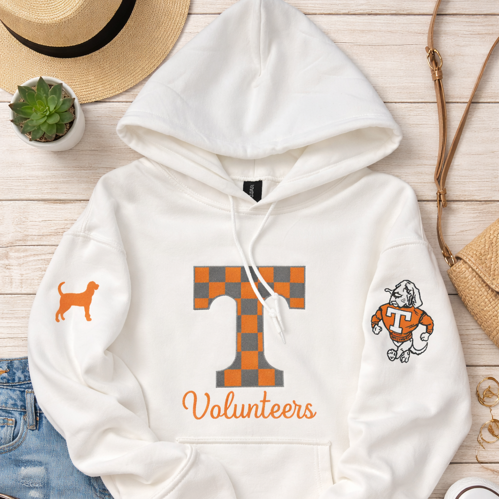 Tennessee Checkerboard Hoodie | Power T & Smokey Vol