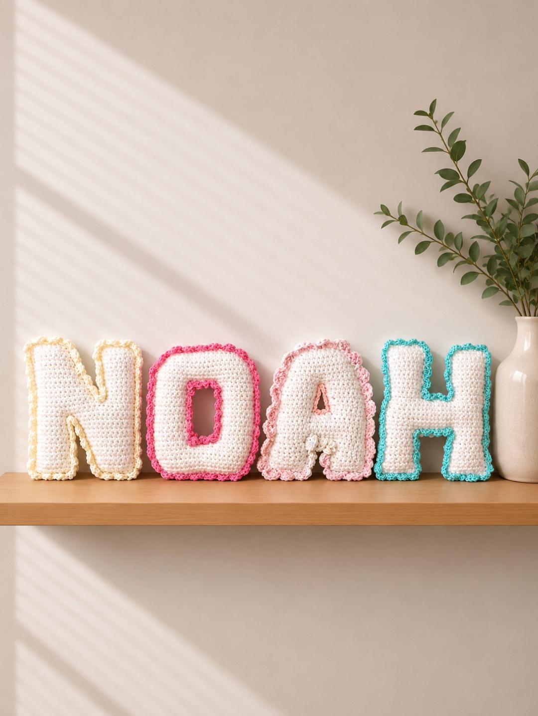 Personalized Crochet Letter | Handmade Custom Initial