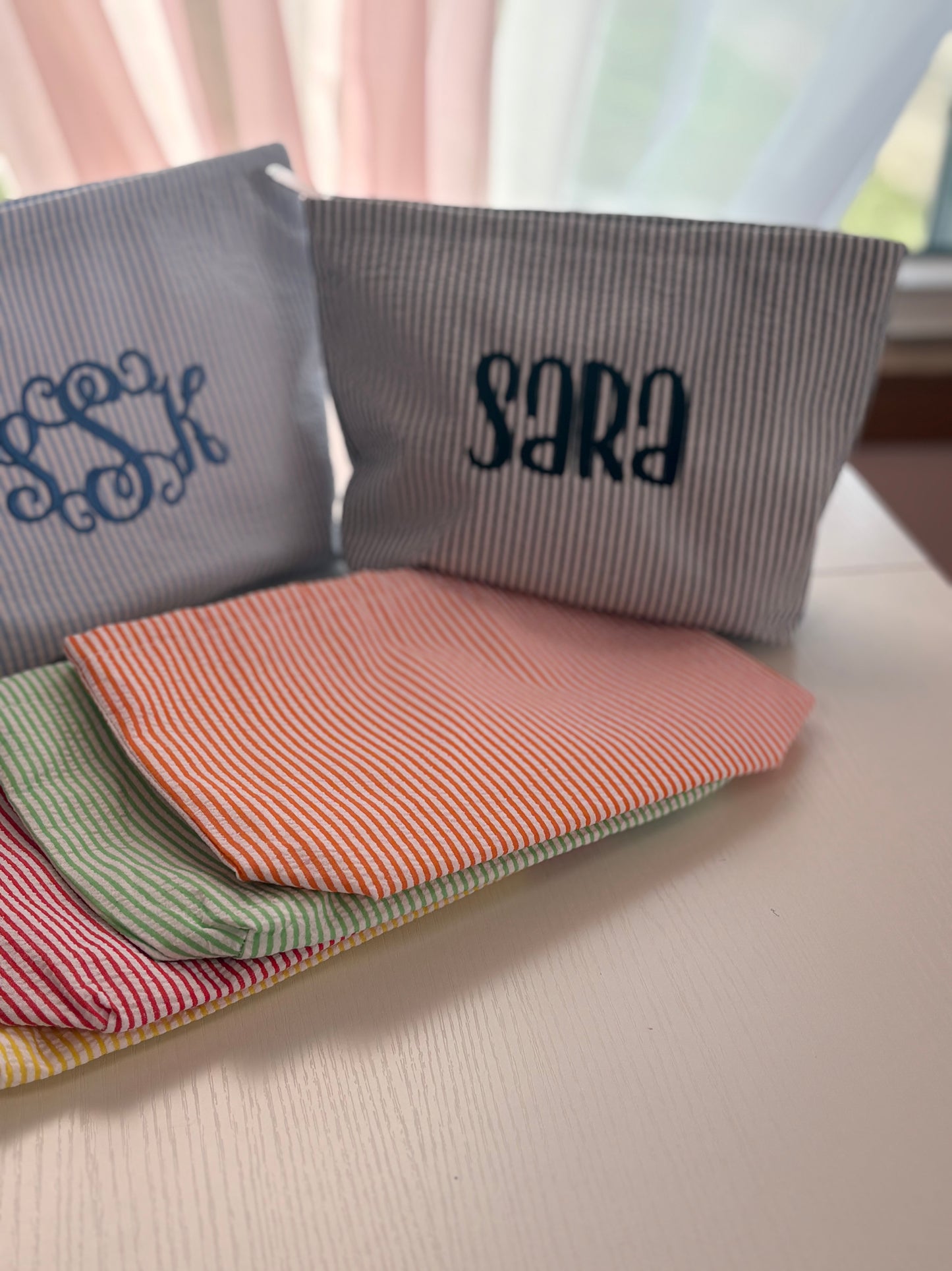 Custom Monogram Makeup Bag
