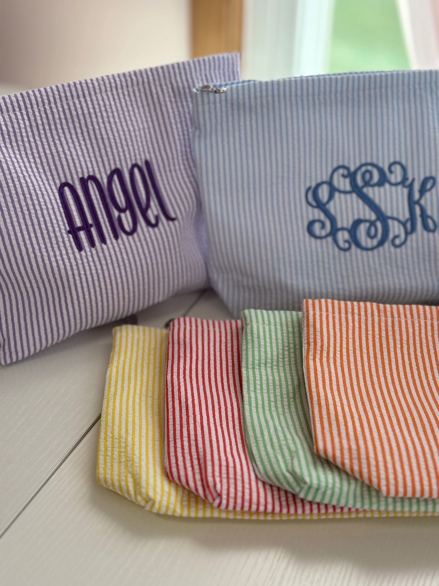 Custom Monogram Makeup Bag