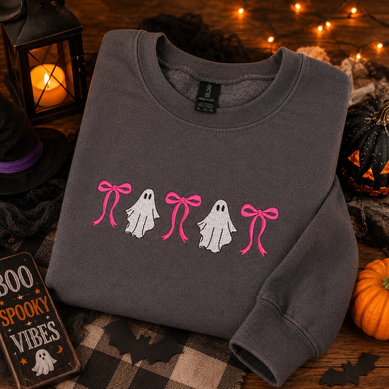 Ghost and bows sweatshirt