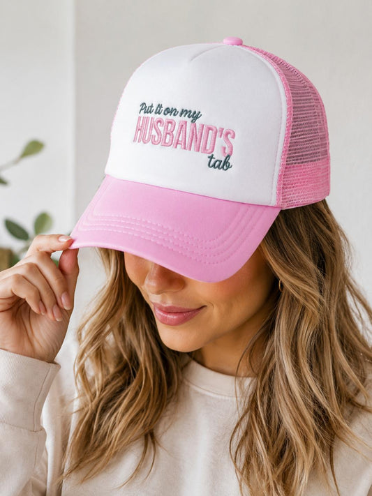 Put It On My Husband's Tab | Embroidered Hat