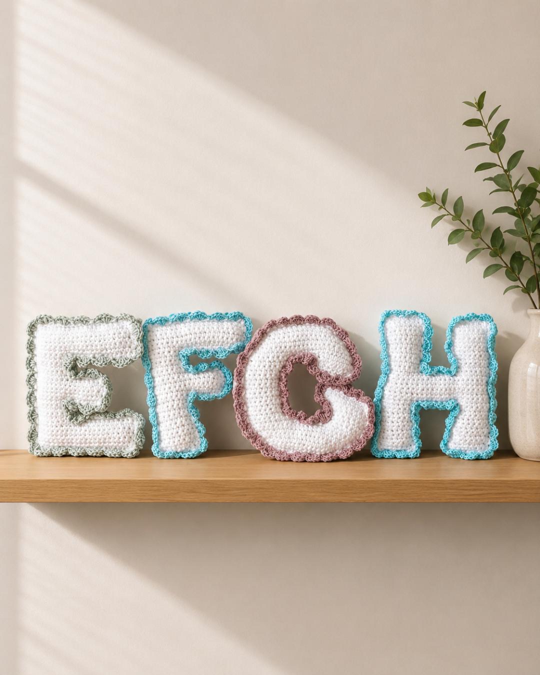 Personalized Crochet Letter | Handmade Custom Initial